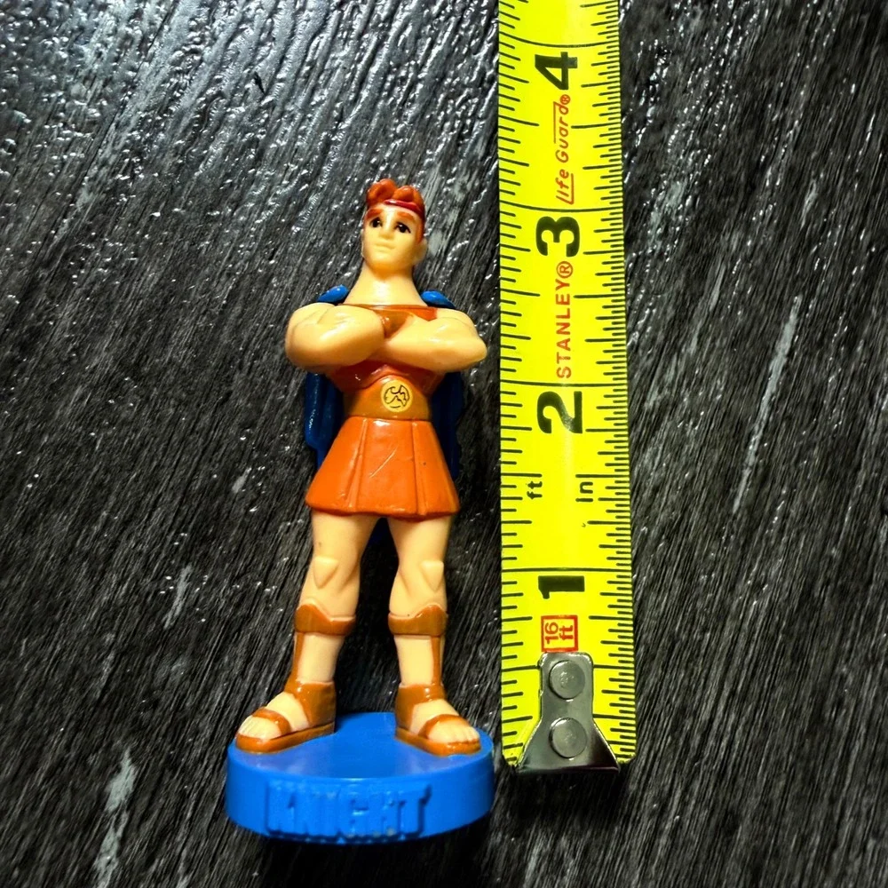 Disney Hercules Mini Figure 2004 Blue Knight Base Orange Tunic Toy Chess